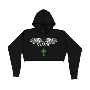 VLONE SUPPORT HOODIE - BLACK (WOMENS) front