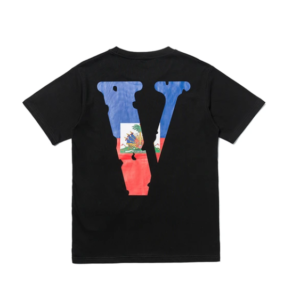 Vlone HAITI FRIENDS Tee Black Back side