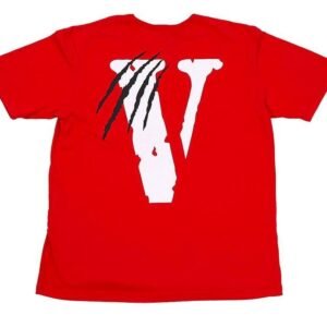 Vlone Panther Tshirt Red back