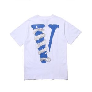 vlone white snake tee